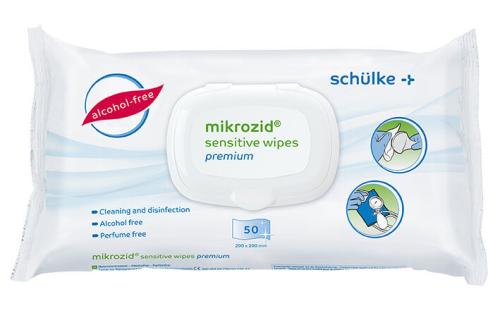schülke mikrozid® sensitiv wipes premium Desinfektionstücher 
