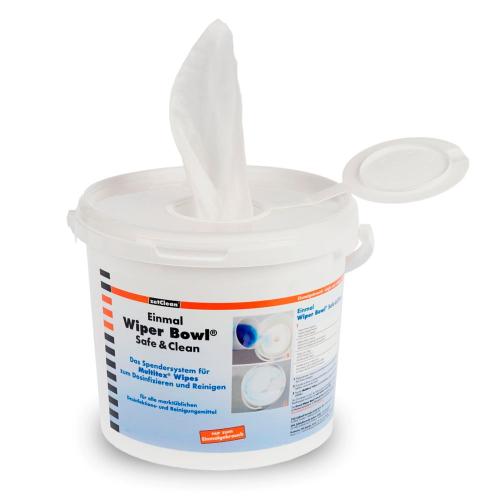 ZVG Multitex®Wipes mit Einmal-Wiper Bowl® Safe & Clean Spendereimer 