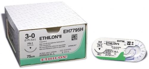 Ethicon Ethilon II Nahtmaterial blau monofil 