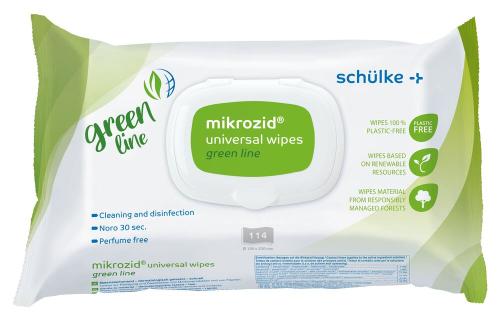 schülke mikrozid® universal wipes green line 18 x 20 cm