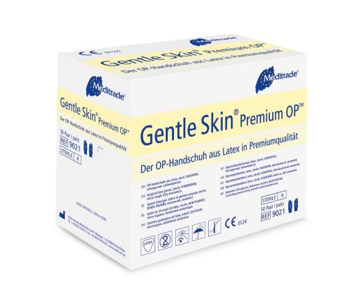 Meditrade puderfreie Latex-OP-Handschuhe Gentle Skin Premium OP-Latexhandschuhe 