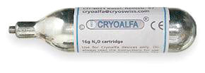 Cryoalfa Europe Patrone für Lux, 16g N2O 