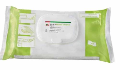 L+R surfacedisinfect universal wipes 