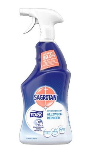 Tork Sagrotan Antibakterieller Allzweck-Reiniger, 6x 750ml Sprühflasche 