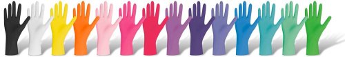 Unigloves Pearl ColorLine puderfreie Nitril-Handschuhe 